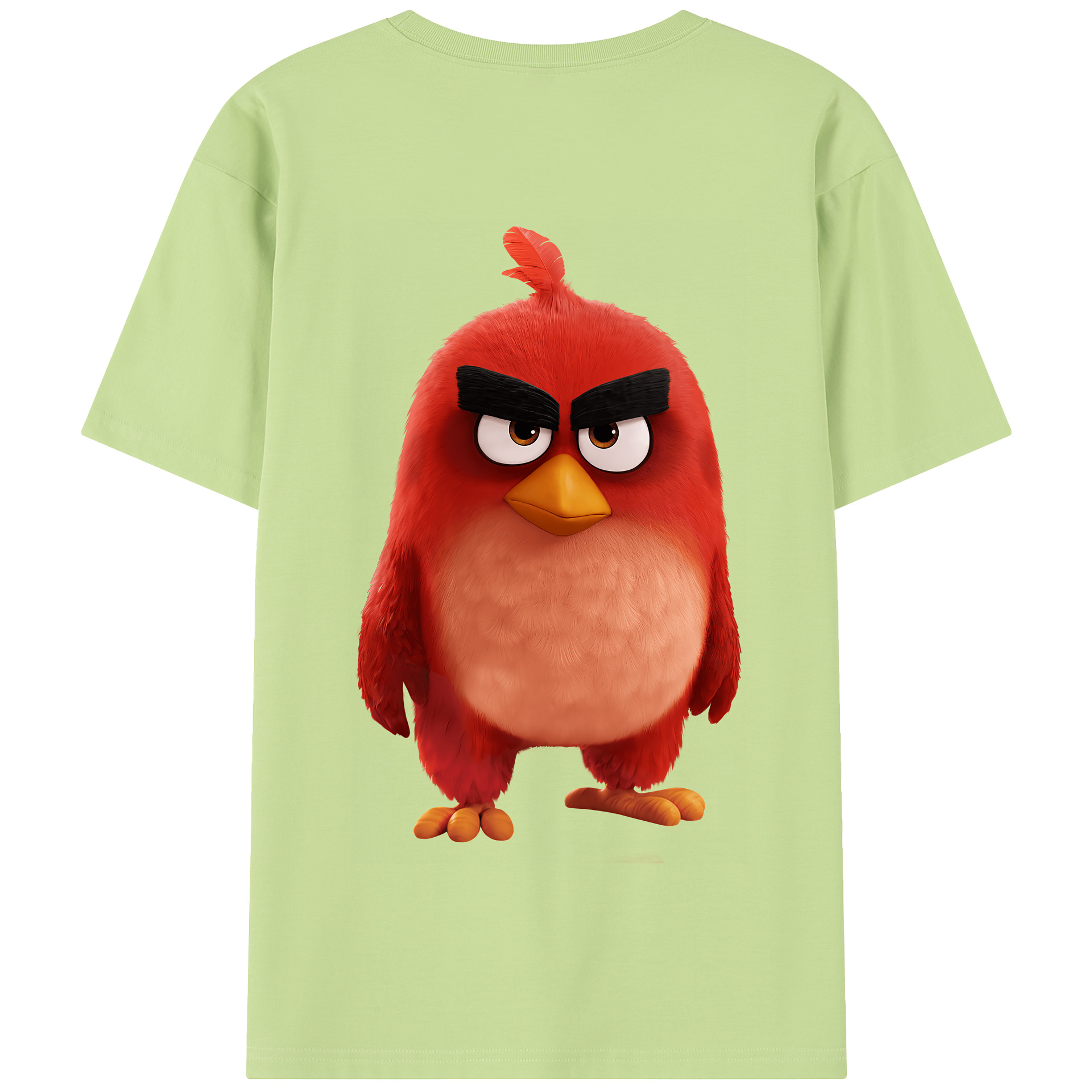 （画像用） Angry Birds アングリーバード 綿100％半袖Tシャツ（背面プリント）